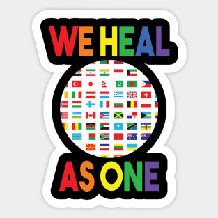 We Heal As One Sticker